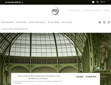 Tablet Screenshot of grandpalais.fr